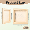 DIY Children Wood Decoration Clay Picture Frame WOOD-WH20008-07G-2
