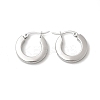 201 Stainless Steel Hoop Earrings EJEW-Z151-10P-02-4