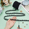 1Bundle Polyester Elastic Button Looping Trim OCOR-BC0006-93A-3