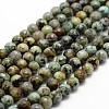 Natural African Turquoise(Jasper) Beads Strands G-D840-15-4mm-1