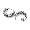 316 Surgical Stainless Steel Hoop Earrings EJEW-D096-09E-AS-2