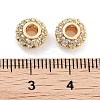 Brass with Cubic Zirconia Beads KK-P271-16G-3