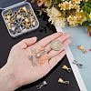 32Pcs 2 Colors Rack Plating Brass Pendant Pinch Bails KK-FH0002-84-3