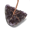 Natural Strawberry Quartz Chips Tree of Life Decorations DJEW-P022-03A-08-3