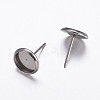 Non-Tarnish 304 Stainless Steel Stud Earrings Findings LS-X-STAS-K146-019-6mm-1