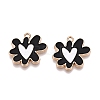 Rack Plating Alloy Enamel Pendants ENAM-N056-344-2