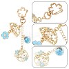 Alloy Enamel Pendant Keychains HJEW-FS00049-02-3