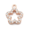 925 Sterling Silver Micro Pave Clear Cubic Zirconia Charms STER-A034-02B-RG-1