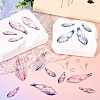 DIY Transparent Resin Wing Dangle Earring Making Kit DIY-TA0010-23-5