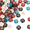80Pcs 5 Colors Transparent Acrylic Beads MACR-TA0002-24-3
