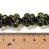 Handmade Dichroic Foil Glass Beads Strands DICH-U001-04F-5