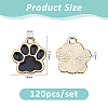 120Pcs Alloy Enamel Pendants ENAM-FH0001-95A-2