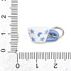 304 Stainless Steel Enamel Pendants STAS-L312-04P-04-3