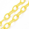 Personalized ABS Plastic Cable Chain Necklaces LS-NJEW-JN03310-04-3
