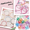 500Pcs 5 Colors Valentine's Day Transparent Acrylic Beads MACR-SP0001-29B-6