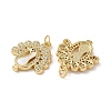 Brass Micro Pave Clear Cubic Zirconia Pendants KK-B083-33C-G-2