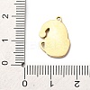 Christmas 304 Stainless Steel Enamel Pendants STAS-B112-02G-08-3