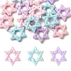 15Pcs UV Plating Acrylic Beads PACR-YW0001-43-1