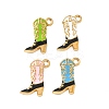 304 Stainless Steel Enamel Pendants STAS-I346-45G-03-1