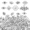 80Pcs 8 Styles Alloy Connector Charms FIND-AR0005-82B-1