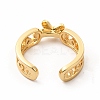 Cubic Zirconia Butterfly Open Cuff Ring KK-A180-32G-2