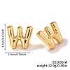 Brass Stud Earrings LS-UV9543-23-1
