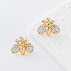 304 Stainless Steel Enamel Stud Earrings for Women RM0319-5-1