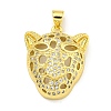 Brass Micro Pave Cubic Zirconia Pendants KK-K354-13B-G-1
