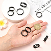 18Pcs 6 Styles 201 Stainless Steel Grooved Finger Ring Settings STAS-SC0010-59-4