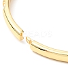 Clear Cubic Zirconia Hinged Bangle BJEW-J165-08G-3