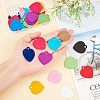 30Pcs 10 Colors Aluminum Blank Pendants ALUM-FH0001-07-3