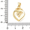 Brass Micro Pave Cubic Zirconia Pendants KK-CBA0009-10G-A-3