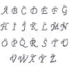 Alloy Alphabet Pendants PALLOY-PH0012-29B-1
