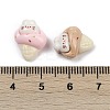 Opaque Resin Cabochons RESI-K043-06D-3