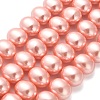 Shell Pearl Beads Strands BSHE-F013-01B-1