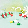 DIY 24Pairs Fruits Themed Resin Earring Making Kits DIY-PH0003-24-4