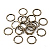 Alloy Soldered Closed Jump Rings KK-WH0052-05D-AB-1