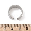 304 Stainless Steel Open Cuff Rings RJEW-A079-01B-P-5