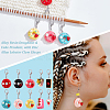 Resin Doughnut & Cake Pendant Decorations HJEW-PH01550-4