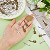100Pcs 2 Colors Tibetan Style Alloy Pendants TIBEP-DC0001-19-3