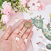 12Pcs 6 Styles Valentine's Day Brass Enamel Charms KK-BBC0023-89-3