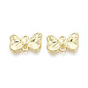 Alloy Bowknot Links Connector Charms PALLOY-T091-35G-1