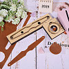 Wooden & Carbon Steel Leather Die Cutting Mold DIY-WH0622-221D-5