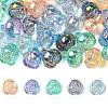 30Pcs 5 Colors Electroplate Transparent Acrylic Beads PACR-CJ0001-41-1
