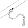 Non-Tarnish 304 Stainless Steel Bowknot Necklaces & Studs Earrings Set for Women NJEW-K276-03P-2