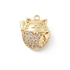 Brass Pave Cubic Zirconia Pendants LS-KK-E791-01G-1