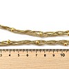304 Stainless Steel 3-strand Braided Round Snake Chain Necklaces for Women NJEW-M098-04G-3