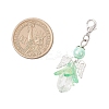 Flower Angel Acrylic & Glass Pendants Decorations HJEW-JM03604-3