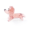 Handmade Lampwork Puppy Home Display Decorations X1-LAMP-J084-30-4