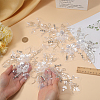 Flower Gauze & Sequin Embroidery Ornament Accessories DIY-WH0430-464B-3